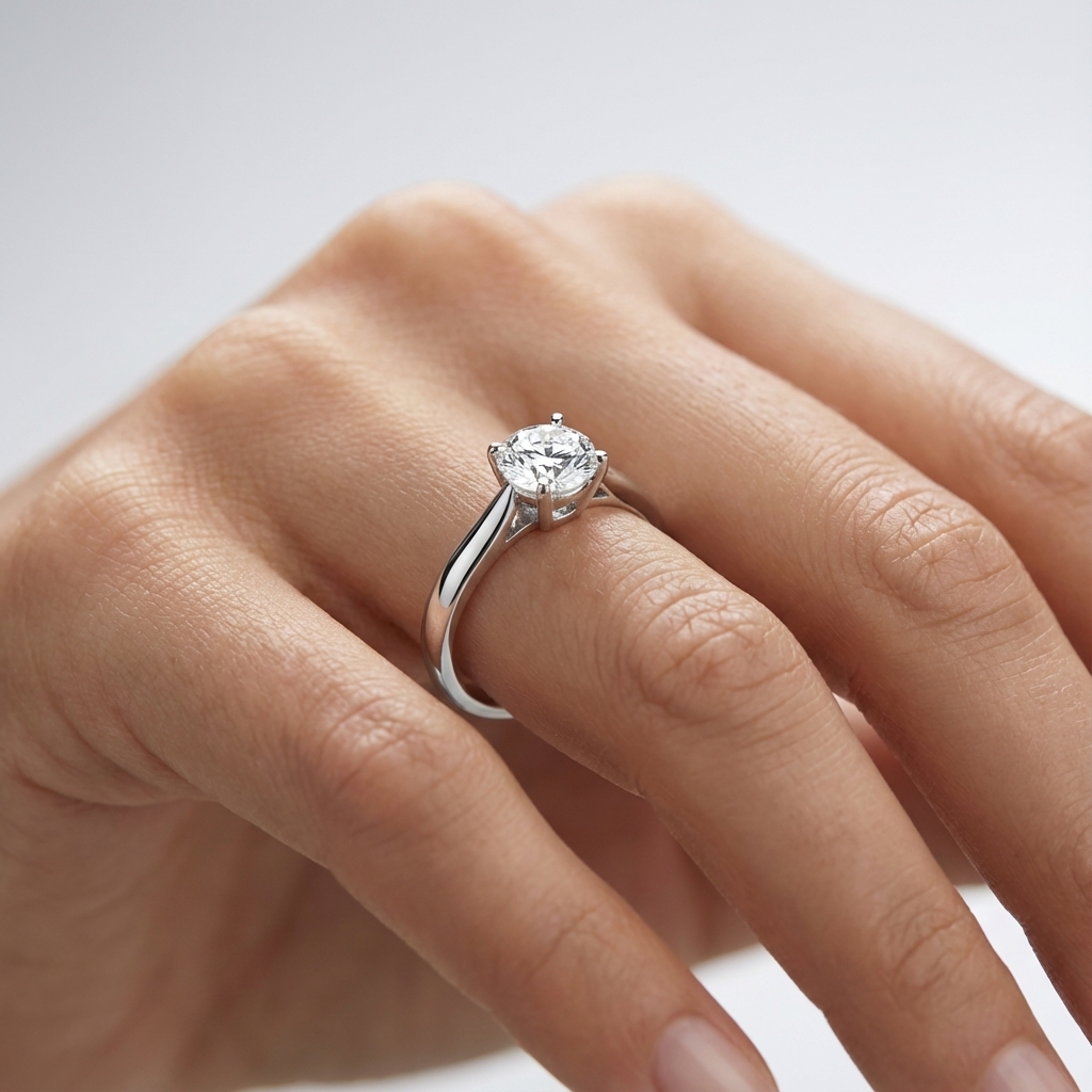 Engagement ring on AI model variant